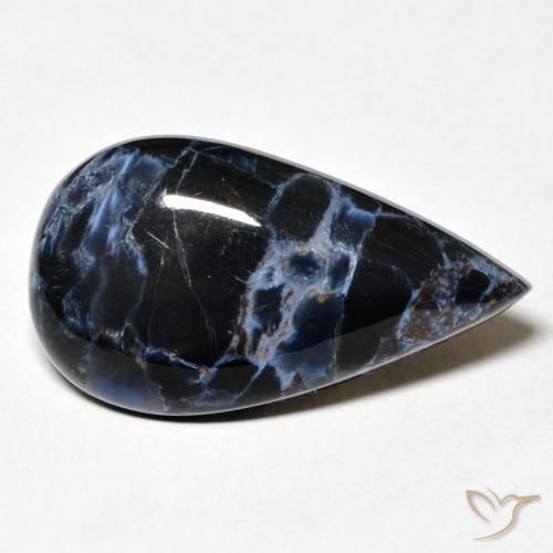 9.10 ct Multicolor Pietersite Stone, Natural Pietersite in Pear Cabochon Shape for Sale