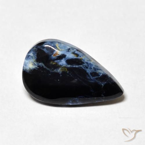 2.46 ct Multicolor Pietersite Stone, Natural Pietersite in Pear Cabochon Shape for Sale