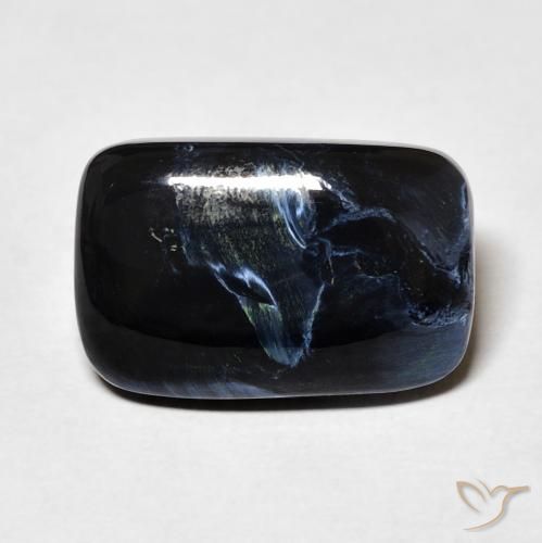 8,48 ct kissenschliff mehrfarbiger Pietersite aus Namibia, Größe 16,1 x 10,5mm, Garantiert natürlicher Edelstein, Opaque Reinheit, 1 Stück Pietersite in Mehrfarbig Farbe, Mohs-Härte von 6,5 - 7 Geeignet für den täglichen Gebrauch im Schmuck, Photo A