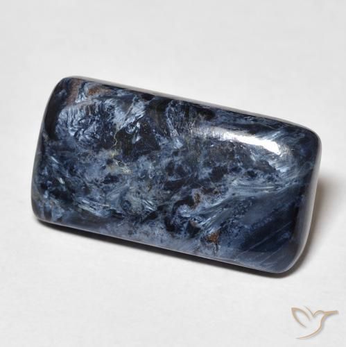 9.84 ct Multicolor Pietersite Stone, Natural Pietersite in Baguette Cabochon Shape for Sale