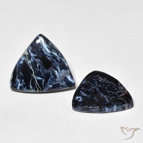 6.02 ctw Multicolor Pietersite Stones, Natural Pietersite in Trillion Cabochon Shape for Sale