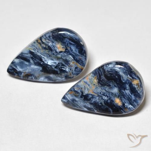 10.98 ct Pear Pietersite, 19.4 x 12.2 mm From Namibia, Photo A