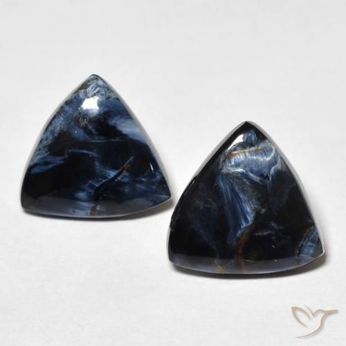 5.61 ct Trillion Pietersite, 11.8 x 11.1 mm From Namibia, Photo A