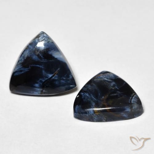 5.61 ctw Multicolor Pietersite Stones, Natural Pietersite in Trillion Cabochon Shape for Sale