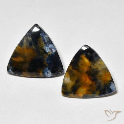 6.11 ct Trillion Pietersite, 15.1 x 14 mm From Namibia, Photo A