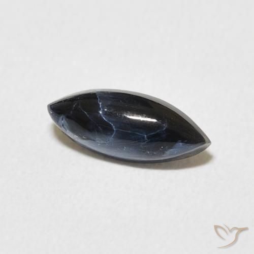 0.90 ct Multicolor Pietersite Stone, Natural Pietersite in Marquise Cabochon Shape for Sale