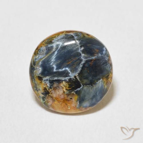 1.40ct Natural Multicolor Pietersite, Round, Opaque