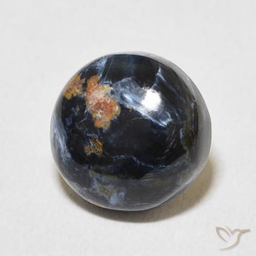 3.61 ct Multicolor Pietersite Stone, Natural Pietersite in Round Cabochon Shape for Sale
