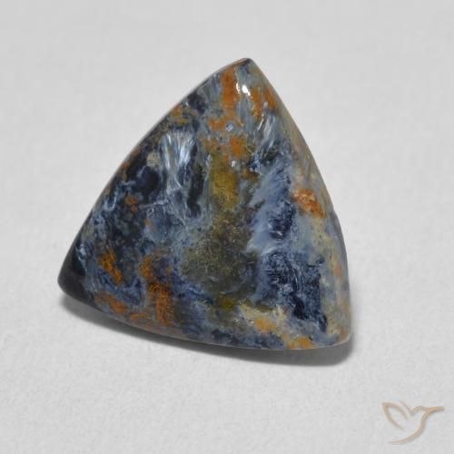 3.10 ct Multicolor Pietersite Stone, Natural Pietersite in Trillion Cabochon Shape for Sale
