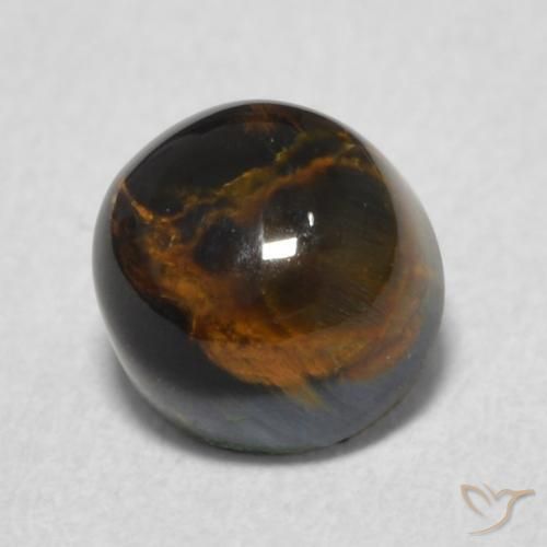 1.14 ct Multicolor Pietersite Stone, Natural Pietersite in Round Cabochon Shape for Sale