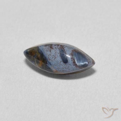 1.44 ct Multicolor Pietersite Stone, Natural Pietersite in Marquise Cabochon Shape for Sale