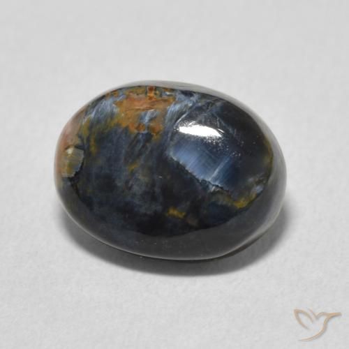 2.66 ct Multicolor Pietersite Stone, Natural Pietersite in Oval Cabochon Shape for Sale
