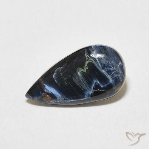 1.17ct Natural Multicolor Pietersite, Pear Shape, Opaque
