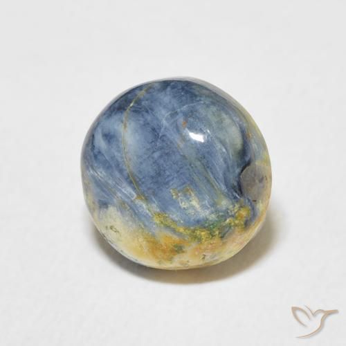 2.06 ct Multicolor Pietersite Stone, Natural Pietersite in Round Cabochon Shape for Sale