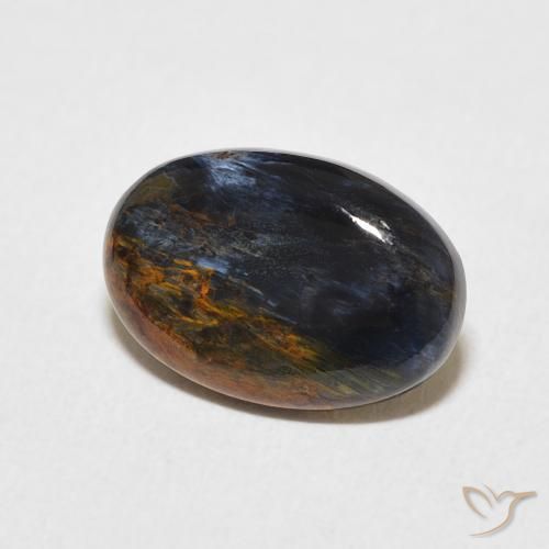 2.74 ct Multicolor Pietersite Stone, Natural Pietersite in Oval Cabochon Shape for Sale