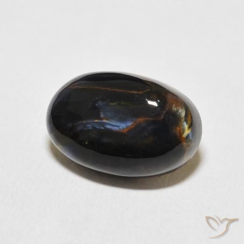 6.38 ct Multicolor Pietersite Stone, Natural Pietersite in Oval Cabochon Shape for Sale