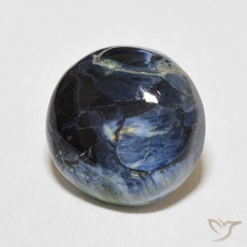 8.53 ct Multicolor Pietersite Stone, Natural Pietersite in Round Cabochon Shape for Sale