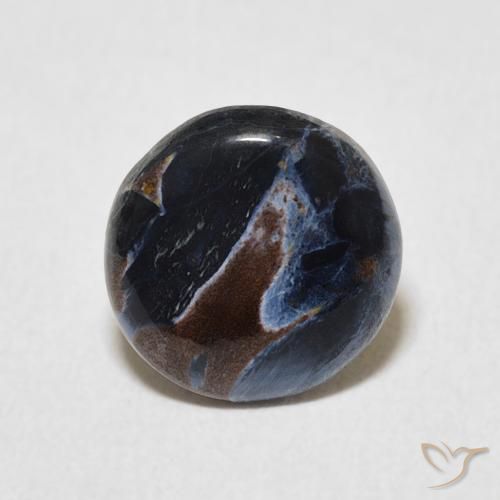 1.67ct Natural Multicolor Pietersite, Round, Opaque