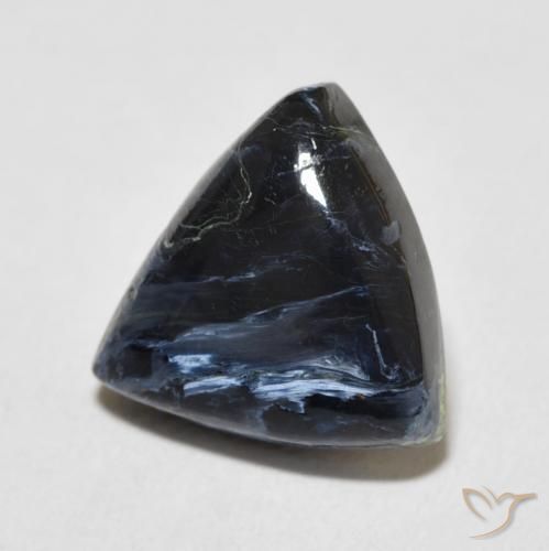 6.46 ct Multicolor Pietersite Stone, Natural Pietersite in Trillion Cabochon Shape for Sale