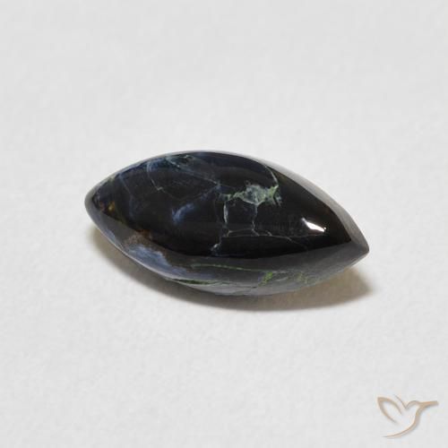 1.48 ct Multicolor Pietersite Stone, Natural Pietersite in Marquise Cabochon Shape for Sale