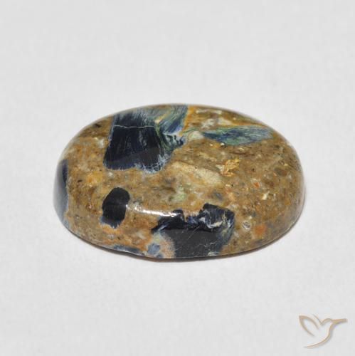 Pietersite Gemstone in 15.6 x 12.8 mm Size for Sale, Pietersite Stone in Multicolor Color