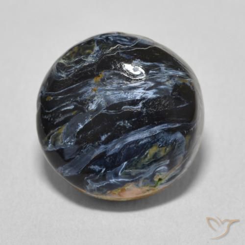 6.13ct Natural Multicolor Pietersite, Round, Opaque