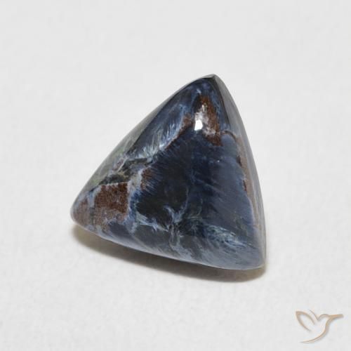 1.30 ct Multicolor Pietersite Stone, Natural Pietersite in Trillion Cabochon Shape for Sale