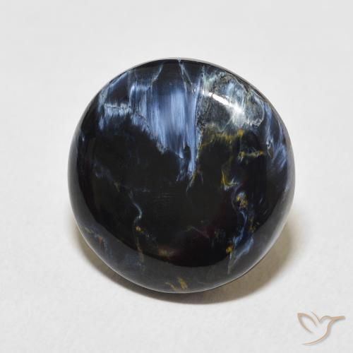 7.82 ct Multicolor Pietersite Stone, Natural Pietersite in Round Cabochon Shape for Sale