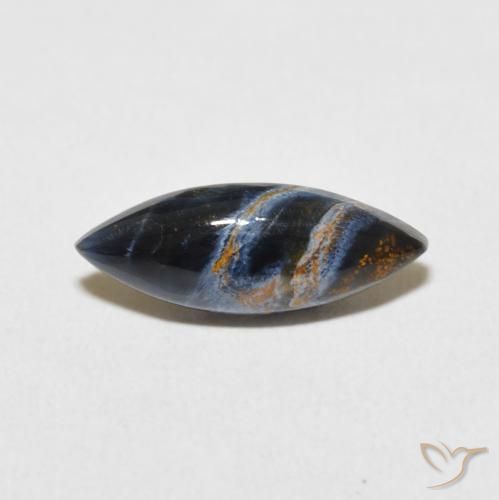 2.11ct Natural Multicolor Pietersite, Marquise, Opaque