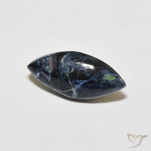 2.86 ct Multicolor Pietersite Stone, Natural Pietersite in Marquise Cabochon Shape for Sale