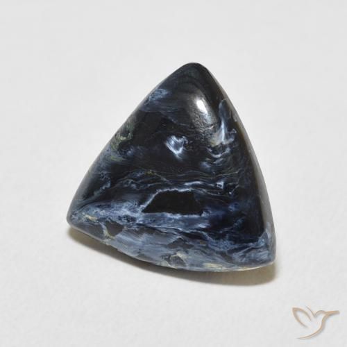 3.96 ct Multicolor Pietersite Stone, Natural Pietersite in Trillion Cabochon Shape for Sale