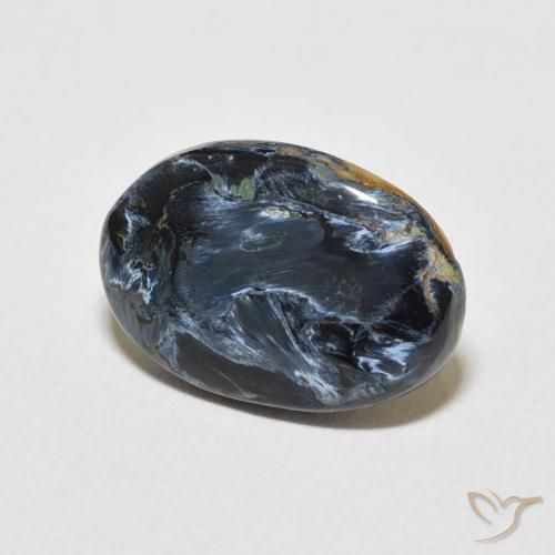 5.21 ct Multicolor Pietersite Stone, Natural Pietersite in Oval Cabochon Shape for Sale