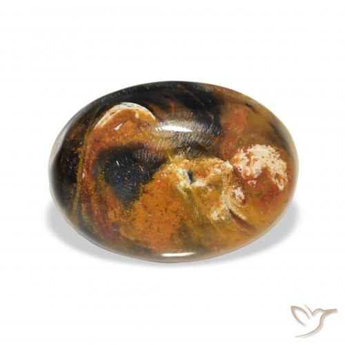 10.45ct Natural Multicolor Pietersite, Oval, Opaque