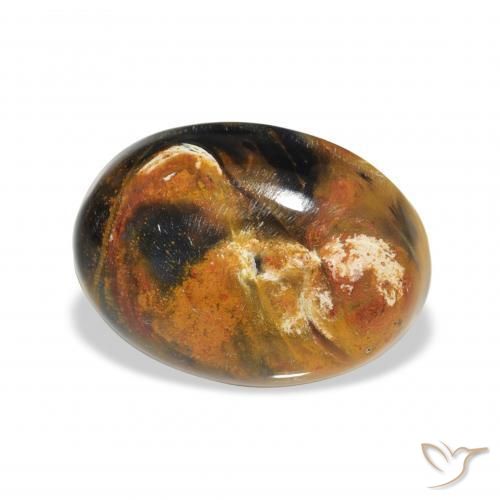 10.45 ct Multicolor Pietersite Stone, Natural Pietersite in Oval Cabochon Shape for Sale