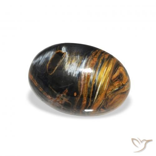 4.31 ct Multicolor Pietersite Stone, Natural Pietersite in Oval Cabochon Shape for Sale