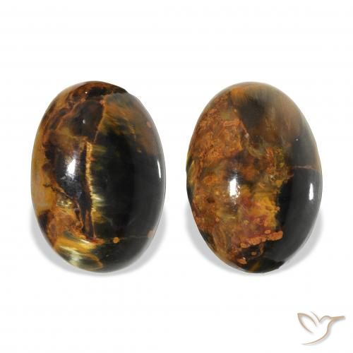 8.92ctw Natural Multicolor Pietersite, Oval, Opaque