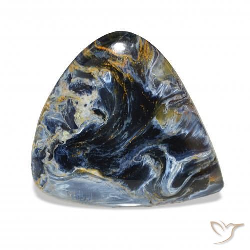 43.05 ct Multicolor Pietersite Stone, Natural Pietersite in Pear Cabochon Shape for Sale