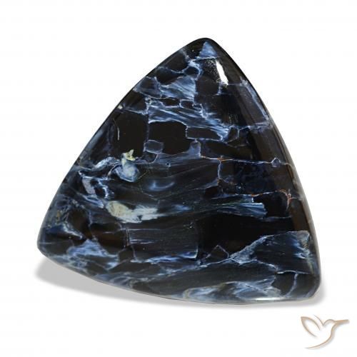 27.57 ct Multicolor Pietersite Stone, Natural Pietersite in Trillion Cabochon Shape for Sale