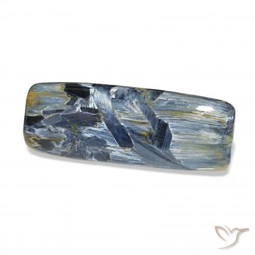 23.52 ct Multicolor Pietersite Stone, Natural Pietersite in Baguette Cabochon Shape for Sale