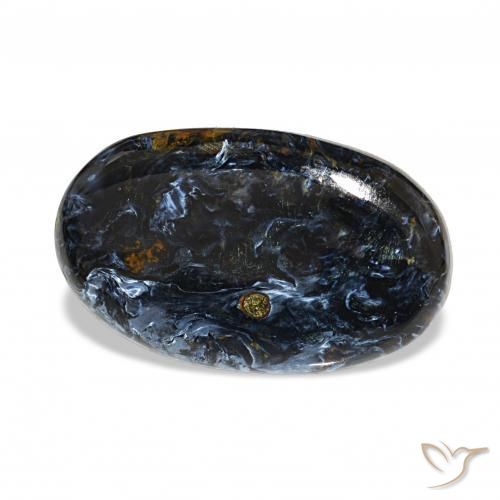 21.65 ct Multicolor Pietersite Stone, Natural Pietersite in Oval Cabochon Shape for Sale