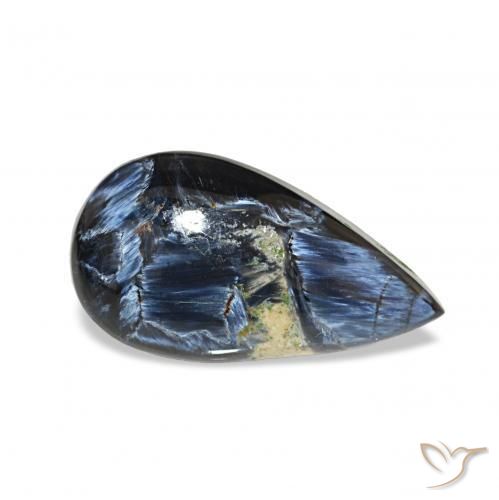 9.08 ct Multicolor Pietersite Stone, Natural Pietersite in Pear Cabochon Shape for Sale