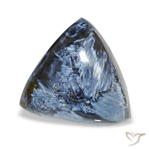 5.71 ct Multicolor Pietersite Stone, Natural Pietersite in Trillion Cabochon Shape for Sale