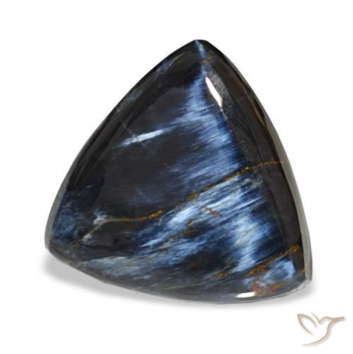 10.59 ct Multicolor Pietersite Stone, Natural Pietersite in Trillion Cabochon Shape for Sale