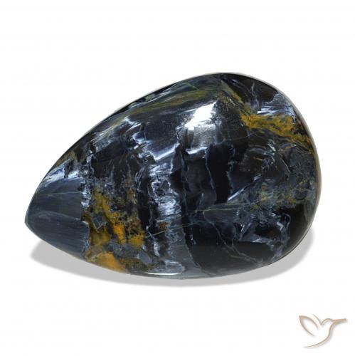 7.73 ct Multicolor Pietersite Gemstone, Pietersite Gem in Pear Cabochon Shape for Sale.