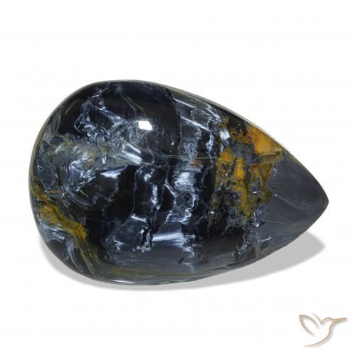 7.73 ct Multicolor Pietersite Stone, Natural Pietersite in Pear Cabochon Shape for Sale