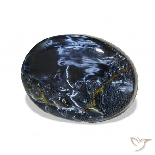 6.37 ct Multicolor Pietersite Stone, Natural Pietersite in Oval Cabochon Shape for Sale