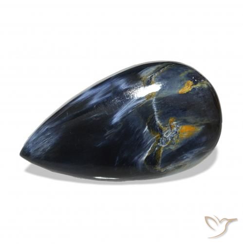 7.15 ct Multicolor Pietersite Gemstone, Pietersite Gem in Pear Cabochon Shape for Sale.