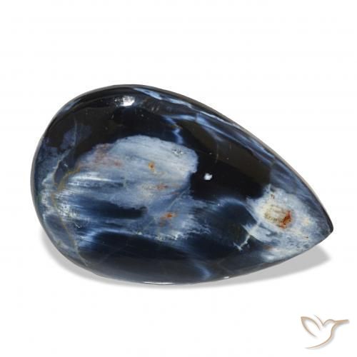 12.13 ct Multicolor Pietersite Stone, Natural Pietersite in Pear Cabochon Shape for Sale