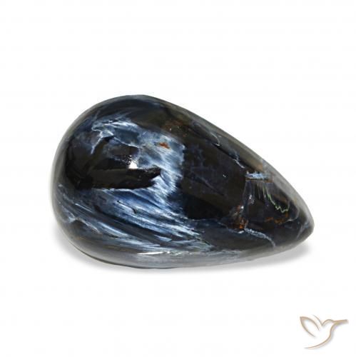 5.13 ct Multicolor Pietersite Stone, Natural Pietersite in Pear Cabochon Shape for Sale