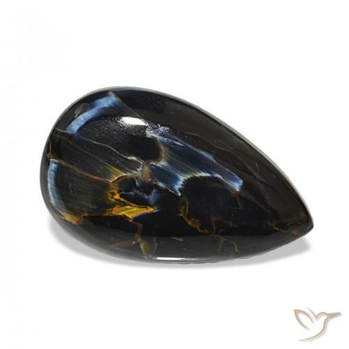11.08 ct Multicolor Pietersite Stone, Natural Pietersite in Pear Cabochon Shape for Sale